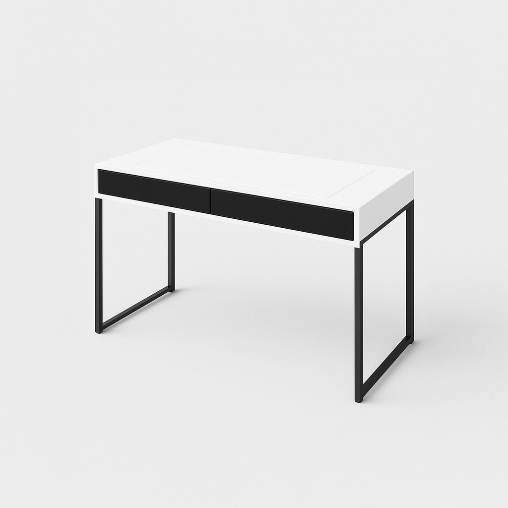 [FURN_0096] Bureau personnalisable (Blanc, Acier)